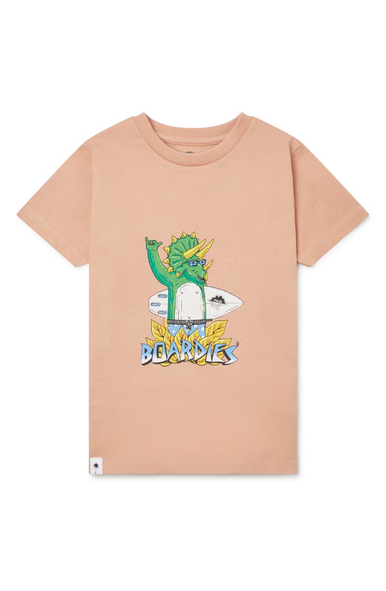 Boardies Kids' Dinosaur Cotton Graphic Tee, Main, color, 