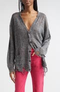 R13 Ripped Linen Cardigan