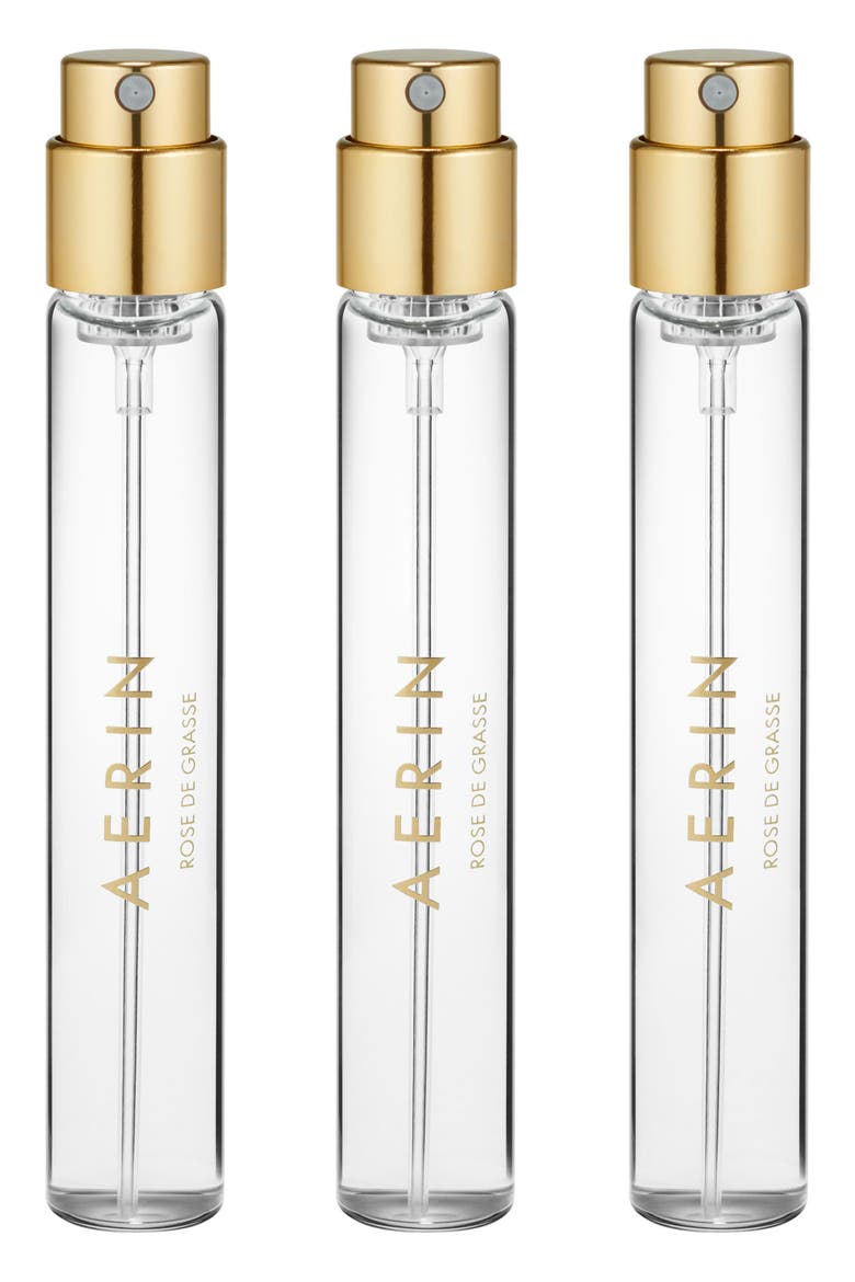 AERIN Beauty Rose de Grasse Parfum Purse Spray Refill Trio, Main, color, NO COLOR