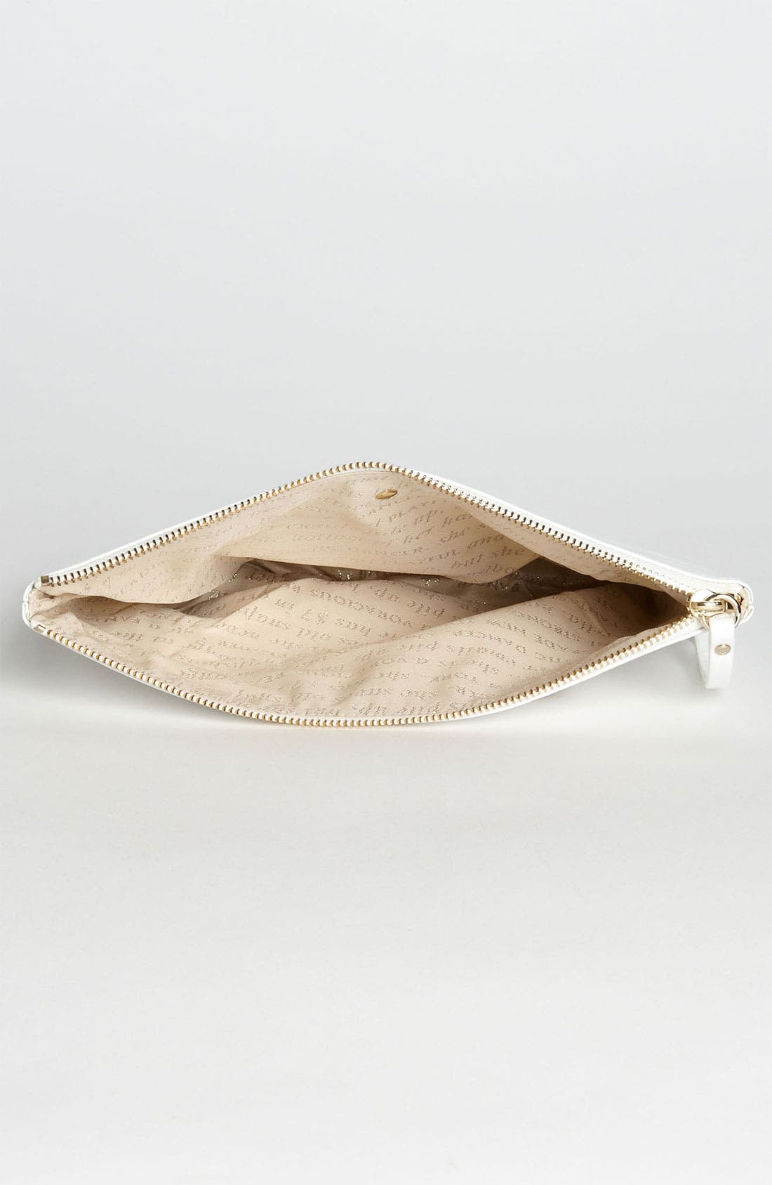'arm candy' leather pouch, Alternate, color, CREAM MULTI