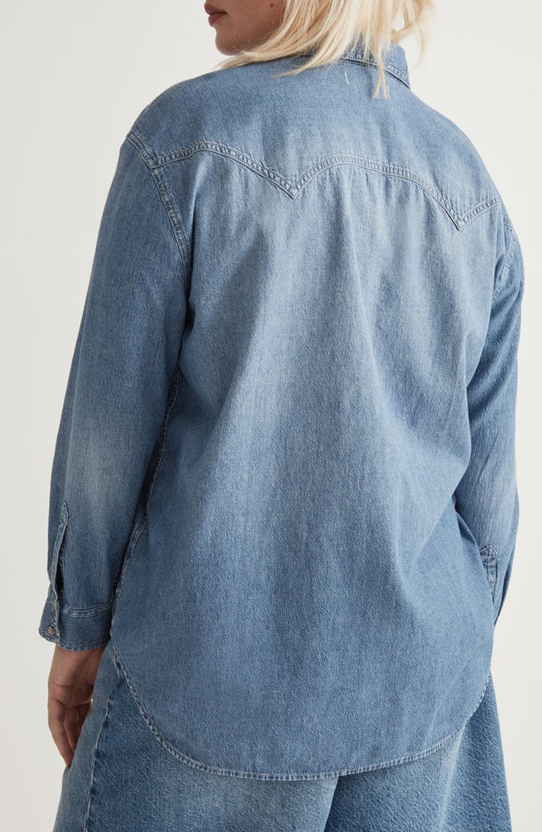 Madewell Western Denim Shirt, Alternate, color, 