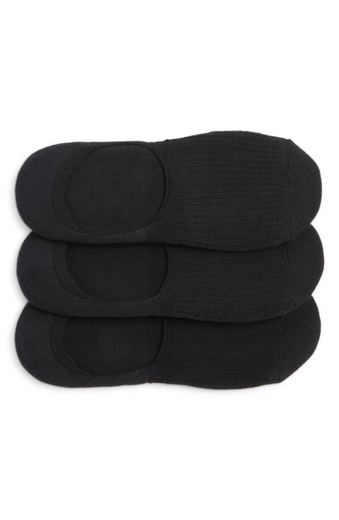 3-Pack Cotton Blend No-Show Liner Socks