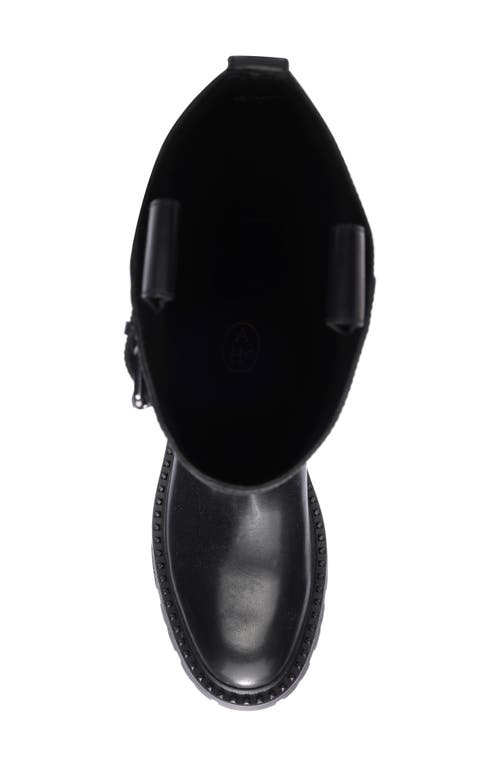 Ash Galaxy Lug Riding Boot In Black