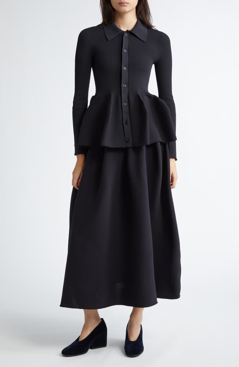 CFCL Pottery Peplum Rib Cardigan, Alternate, color, 