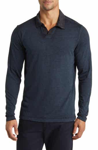 Val Johnny Collar Long Sleeve Polo