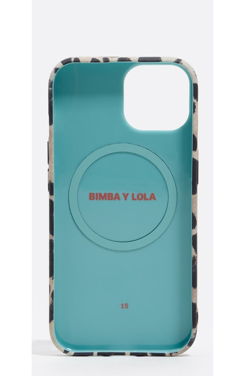 Bimba y Lola Leopard Bow Iphone Rigid Case, Alternate, color, Natural