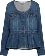 Chloé Denim Peplum Jacket