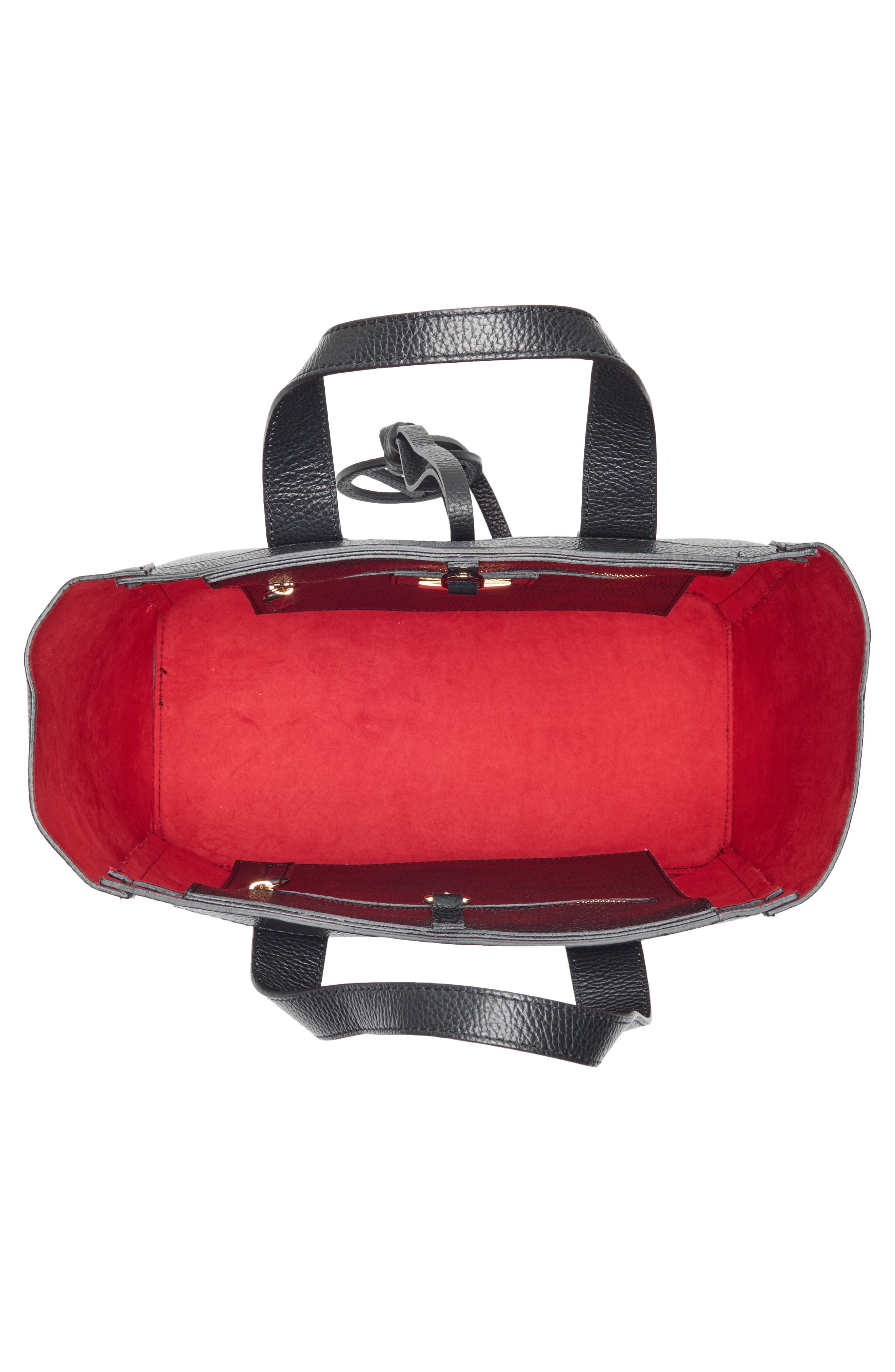 VALENTINO BY MARIO VALENTINO Sophie Medallion Leather Tote Bag, Alternate, color, Black