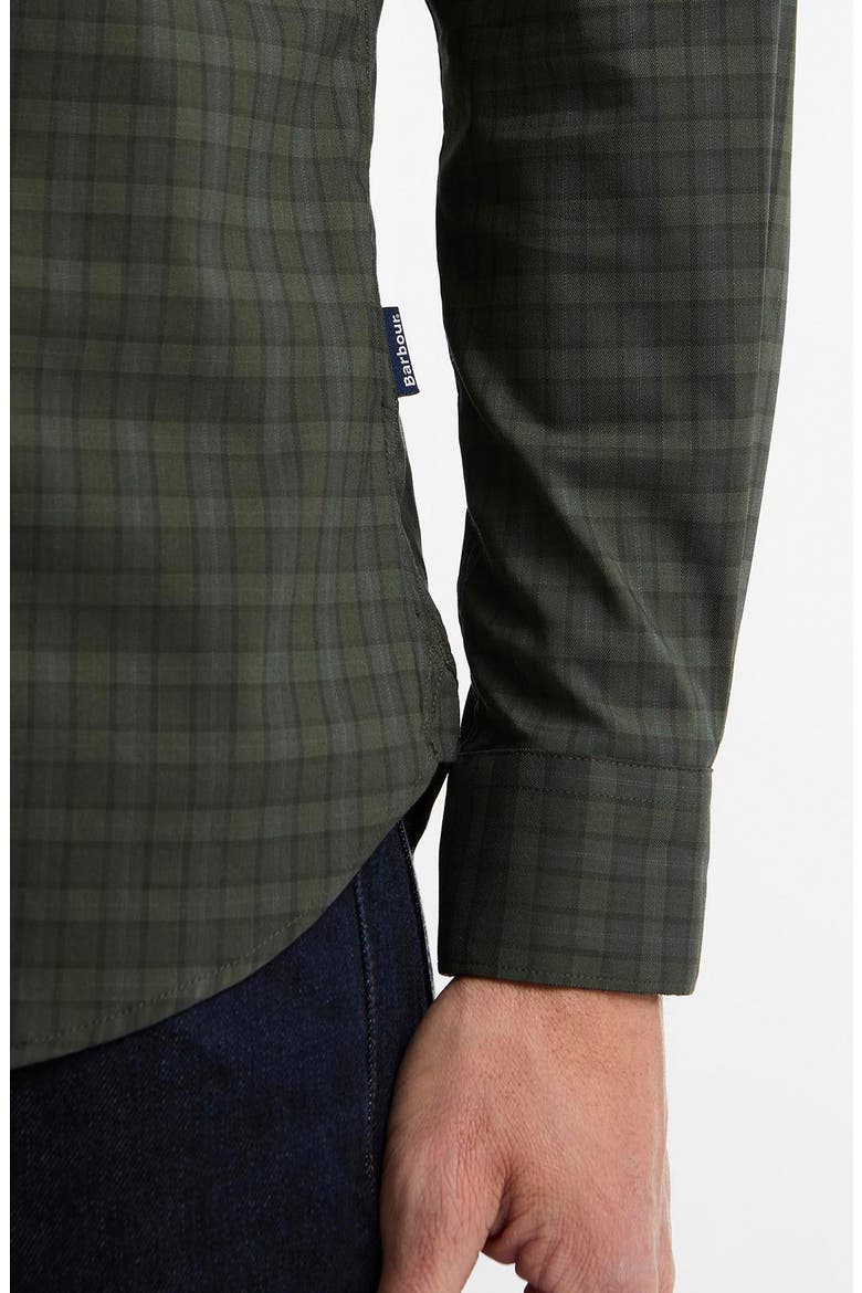 Harleton Tailored Fit Tartan Shirt, Alternate, color, PINE GLEN