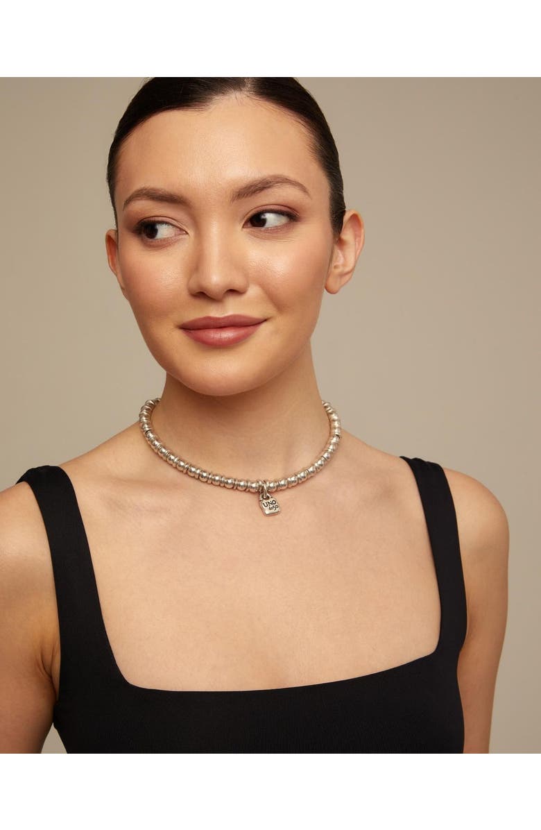 UNODE50 The Padlock Necklace, Alternate, color, Silver