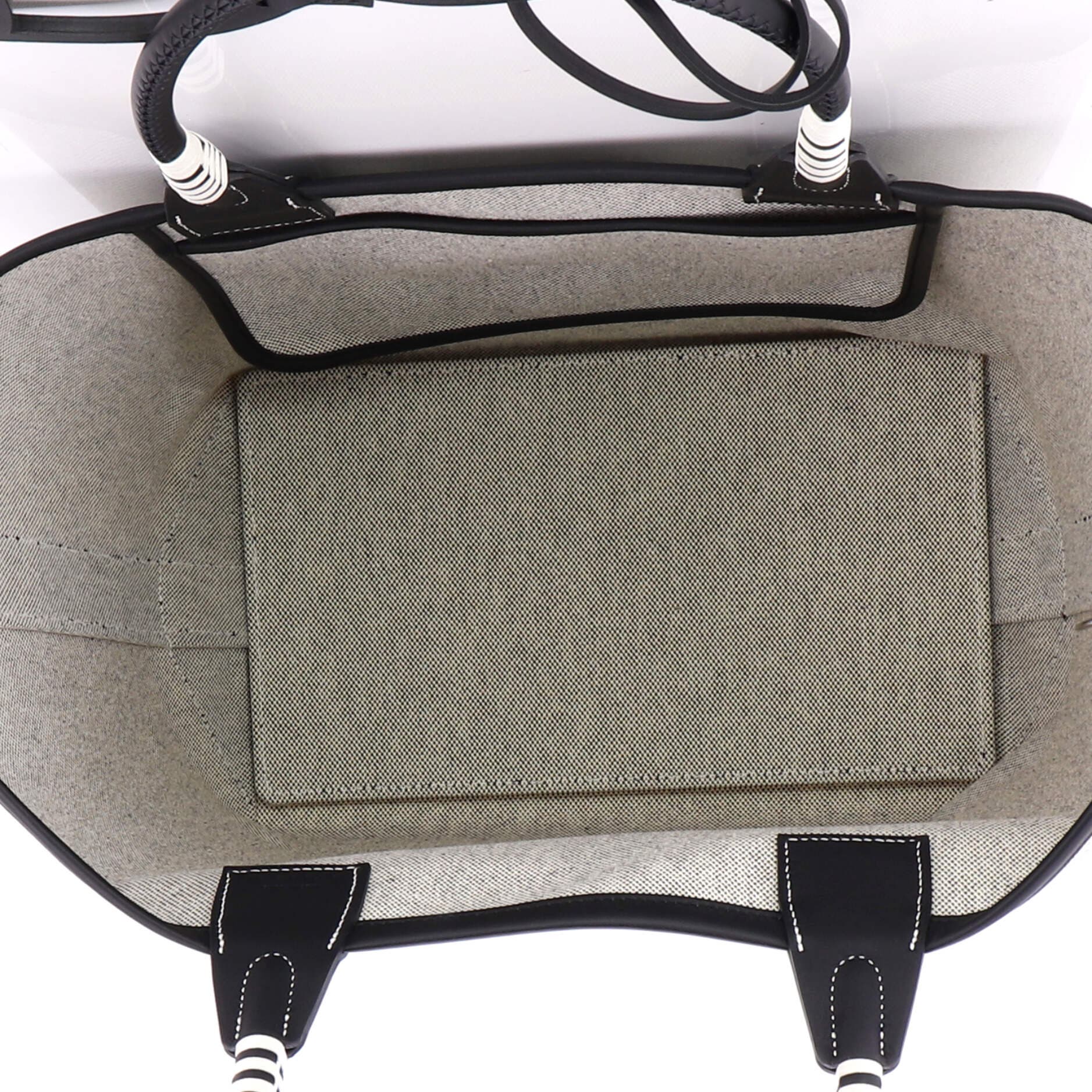 Sac Steeple Tote Toile with Leather 28, Alternate, color, Black