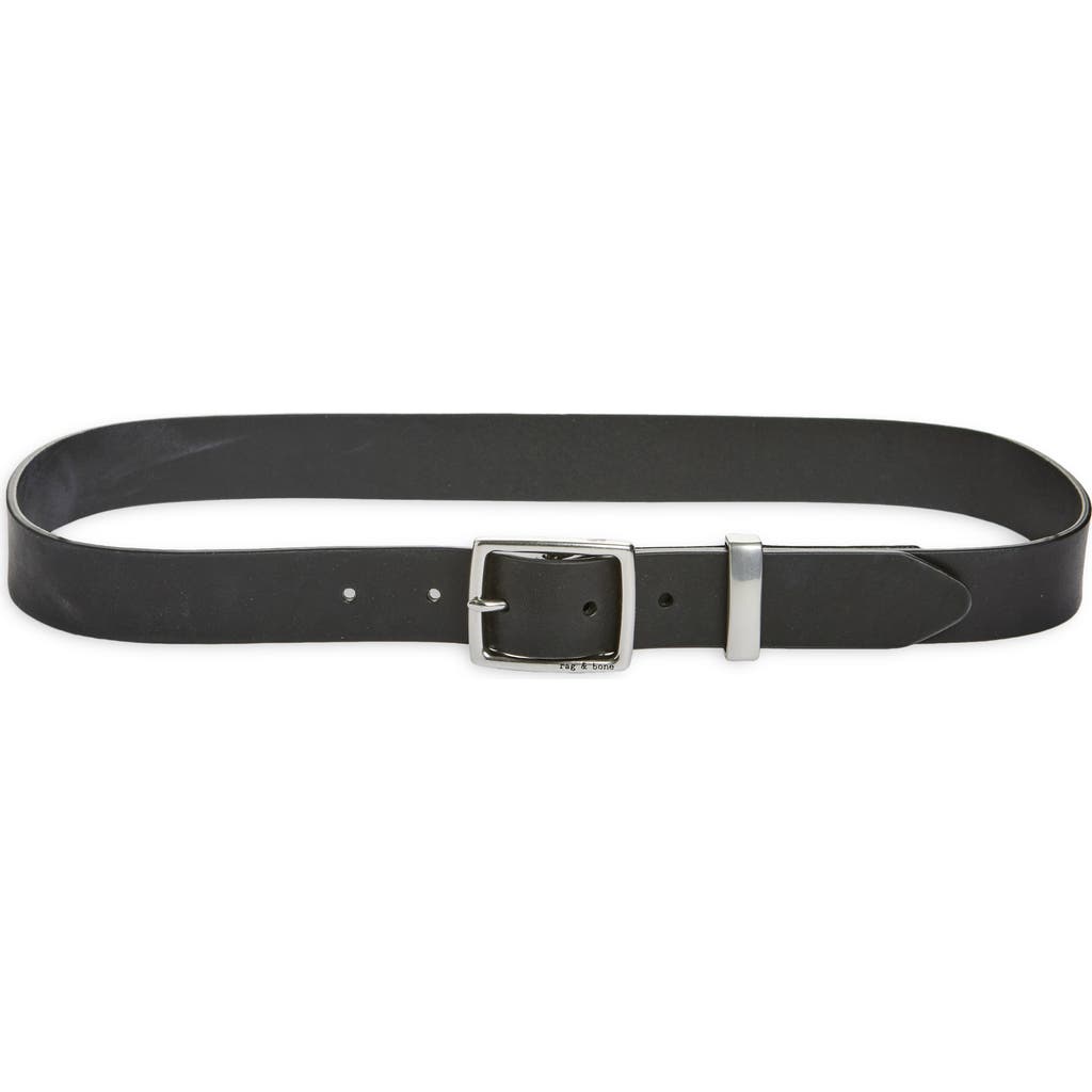 Rag & Bone X Boyfriend Leather Belt In Black
