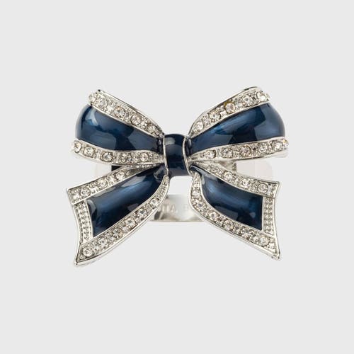 Joanna Buchanan Enamel Bow 4-piece Napkin Rings Set
