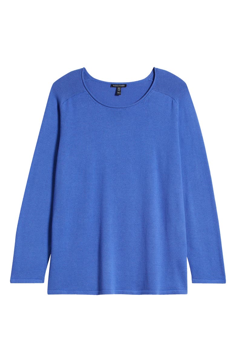 Eileen Fisher Raglan Sleeve Organic Cotton Blend Sweater, Alternate, color,