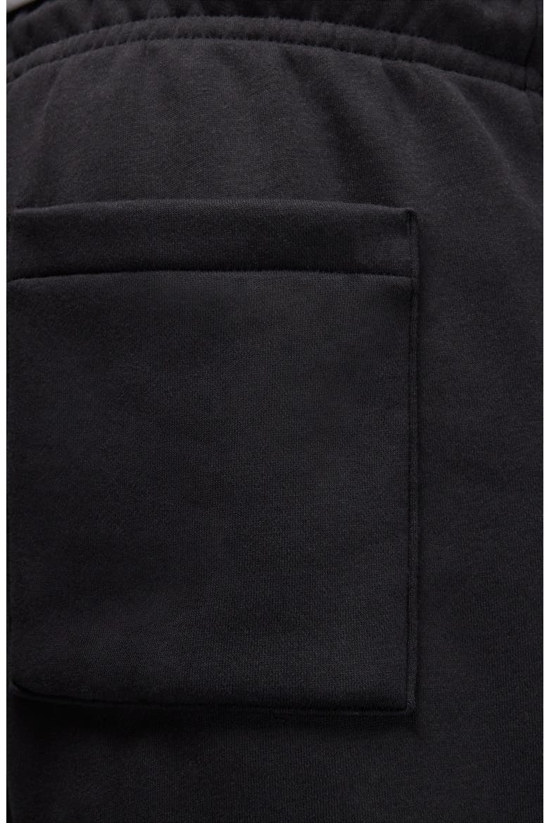 Essentials Fleece Sweat Shorts, Alternate, color, 010 BLACK/WHITE