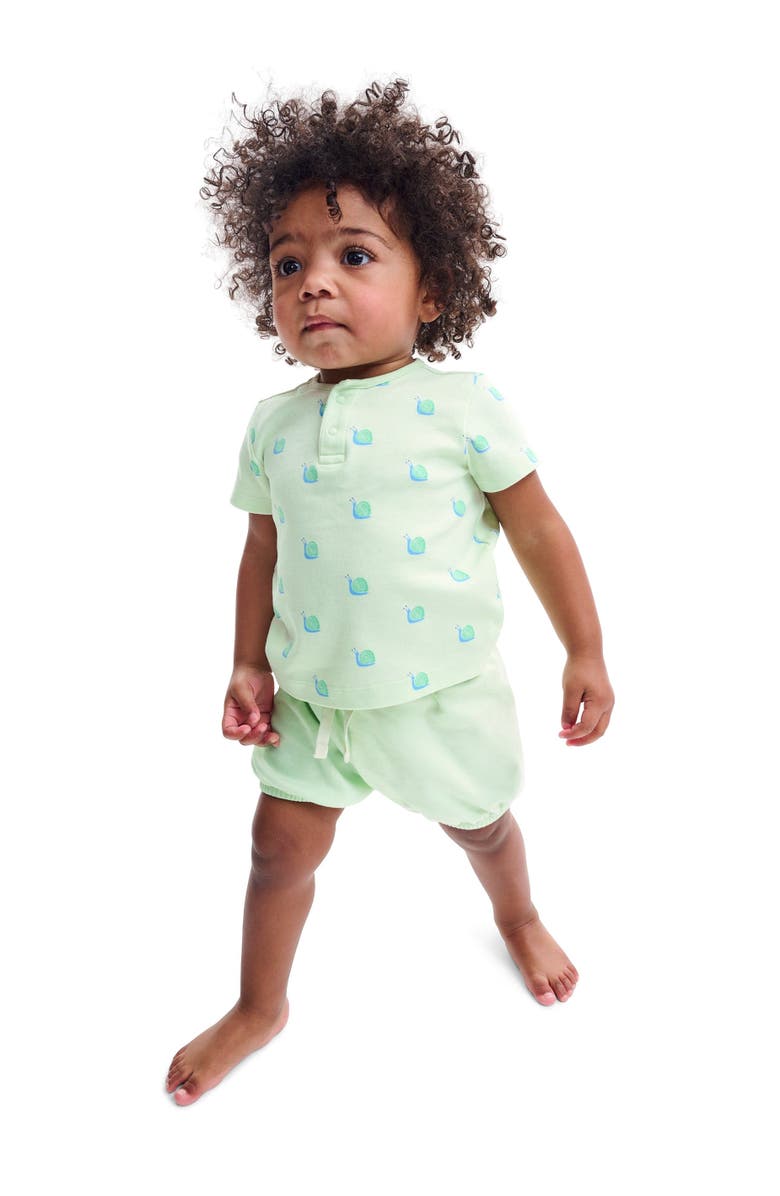 Primary Baby Organic Bubble Short, Alternate, color, Light Clover