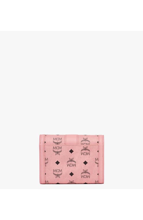 Mcm Tracy Trifold Wallet In Yellow