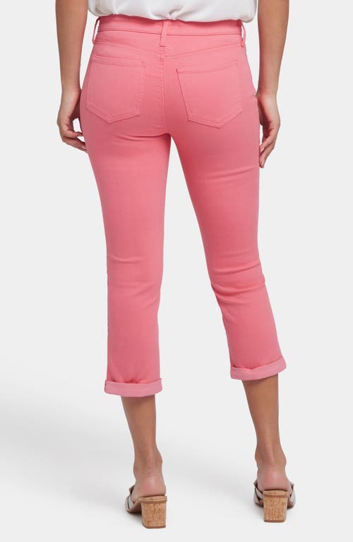 Nydj Chloe Cuff Capri Jeans In Spiced Coral