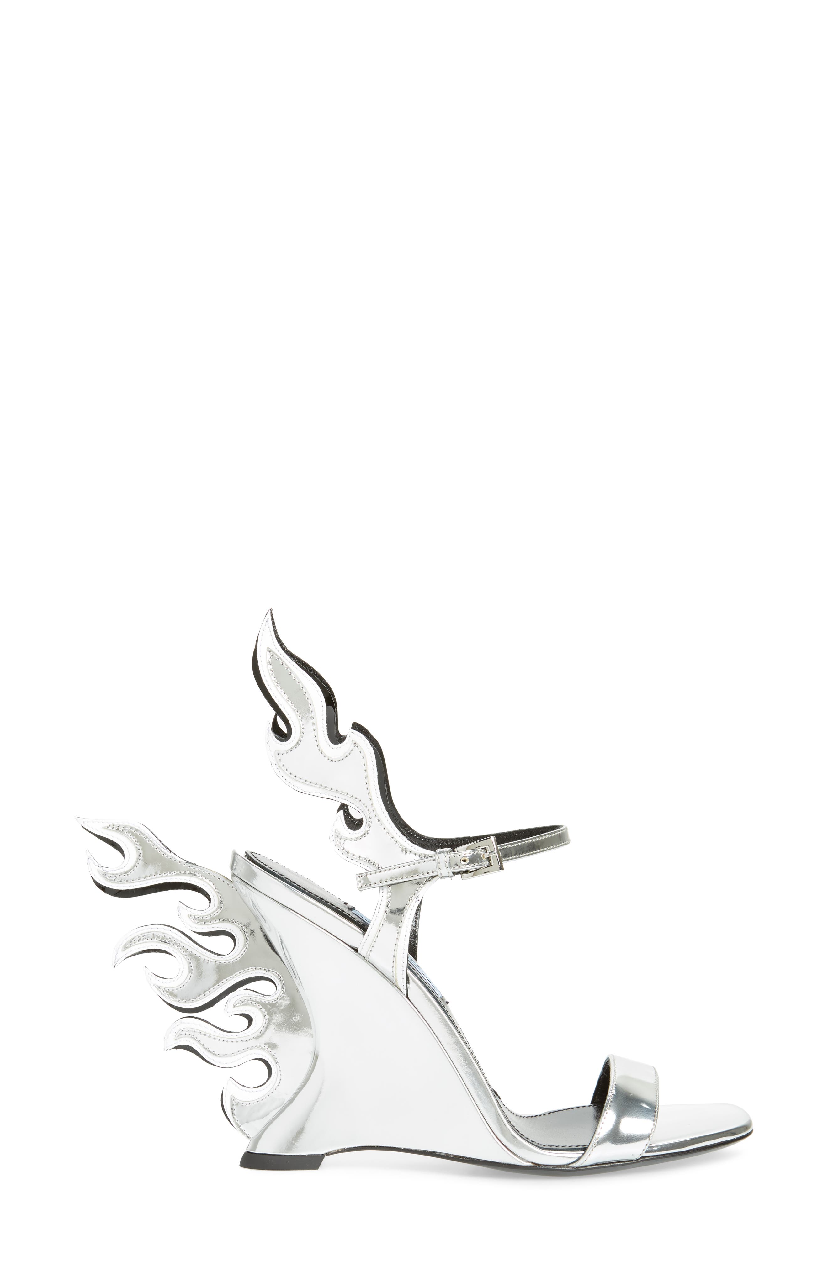 Prada Flame Sandal, Alternate, color, 