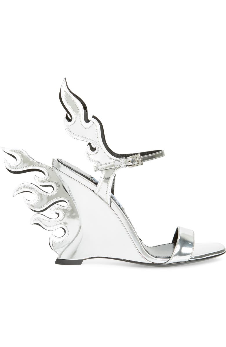Prada Flame Sandal, Alternate, color,