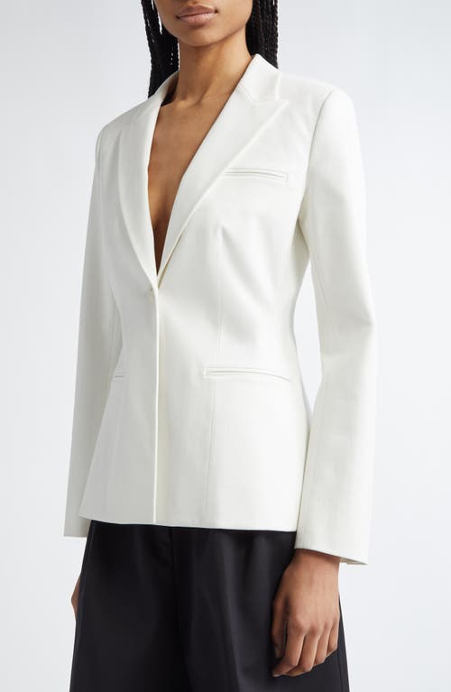 Partow Flynn Single Breasted Blazer In White