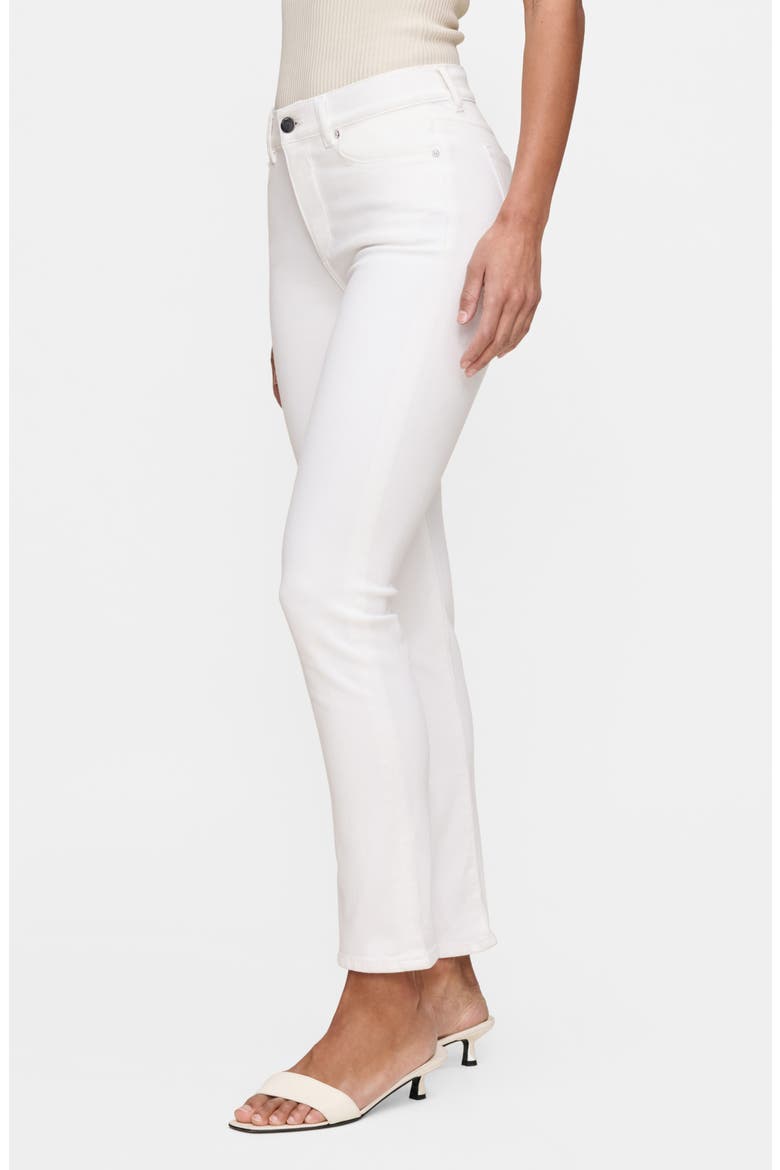 Mara Straight Instasculpt™ Mid Rise Jeans, Alternate, color, WHITE