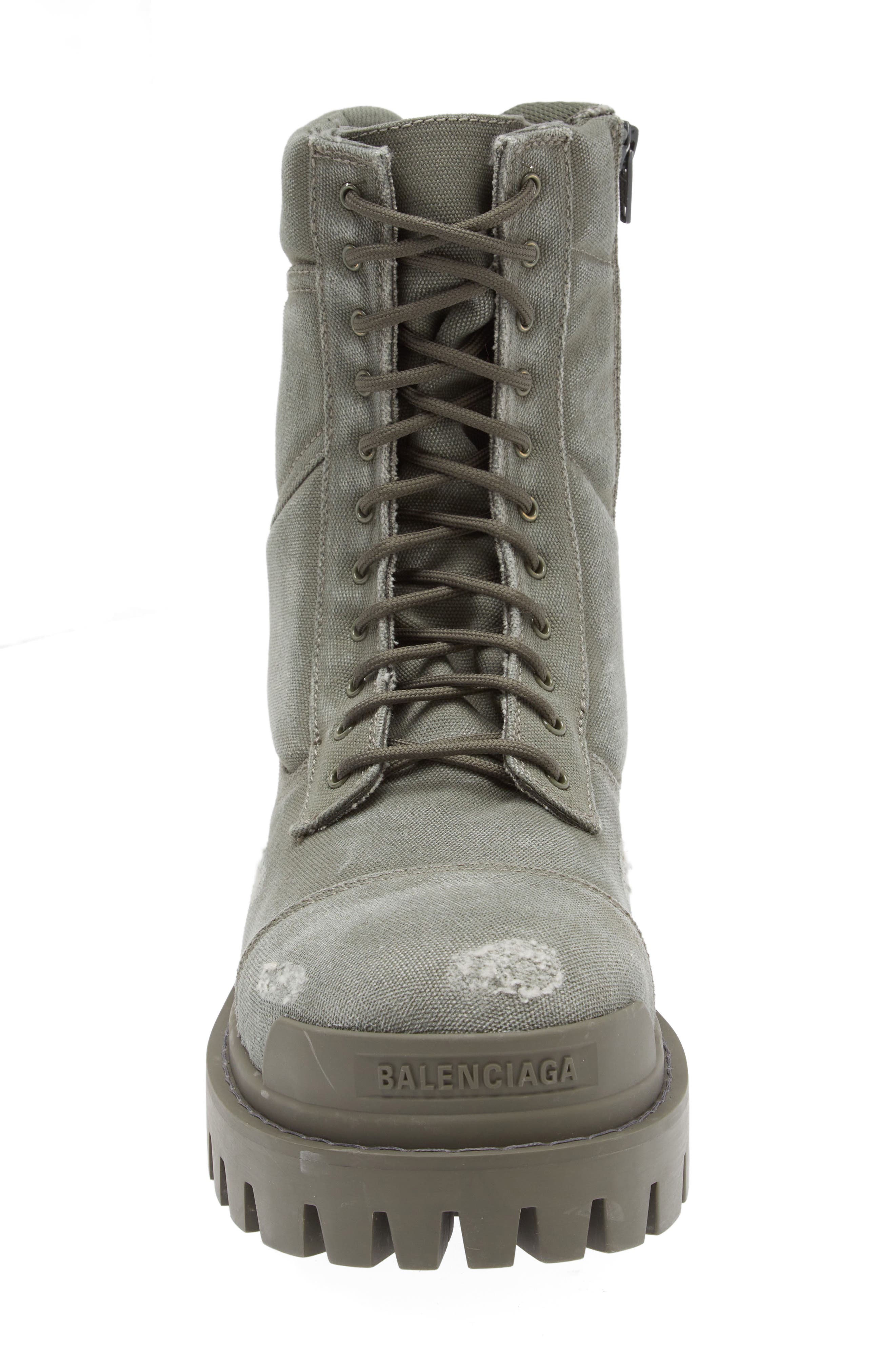 Balenciaga Strike Combat Boot, Alternate, color, 