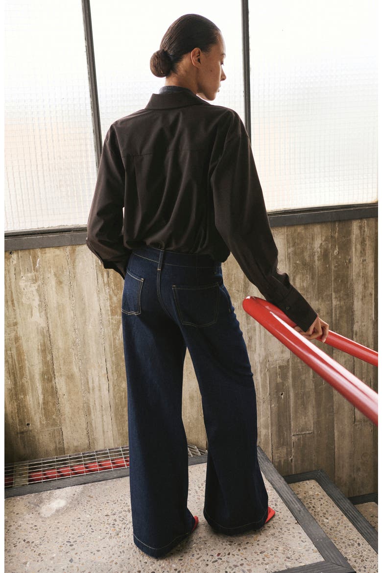 Wide Leg Jeans, Alternate, color, OPEN BLUE