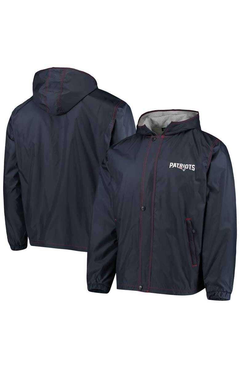 DUNBROOKE Men's Dunbrooke Navy New England Patriots Logo Legacy Stadium Full-Zip Jacket, Main, color, Navy