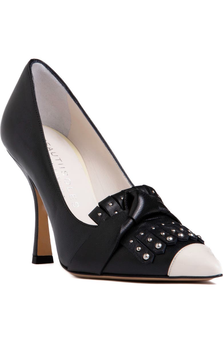 BEAUTIISOLES Octavia Kiltie Pointed Cap Toe Pump, Main, color,