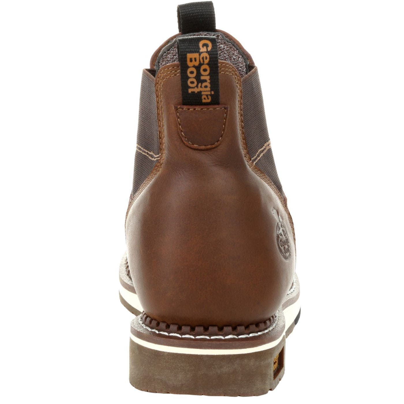 Amp Lt Wedge Waterproof Chelsea Work Boot, Main, color, BROWN