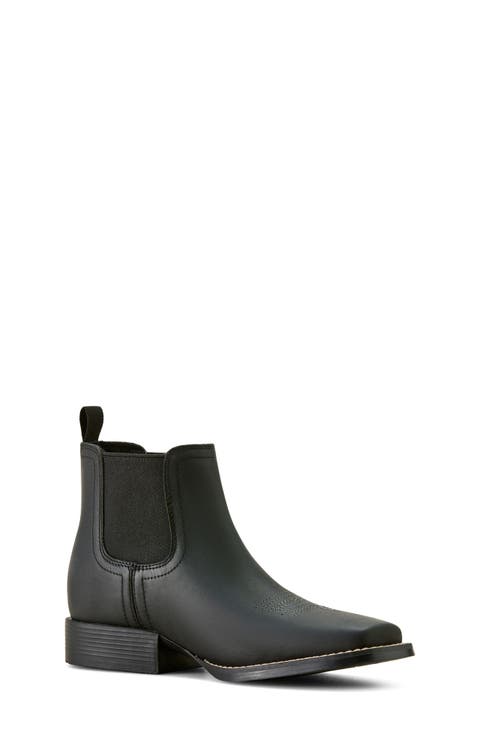 Kids' Booker Wide Square Toe Chelsea Western Boot (Toddler, Little Kid & Big Kid)