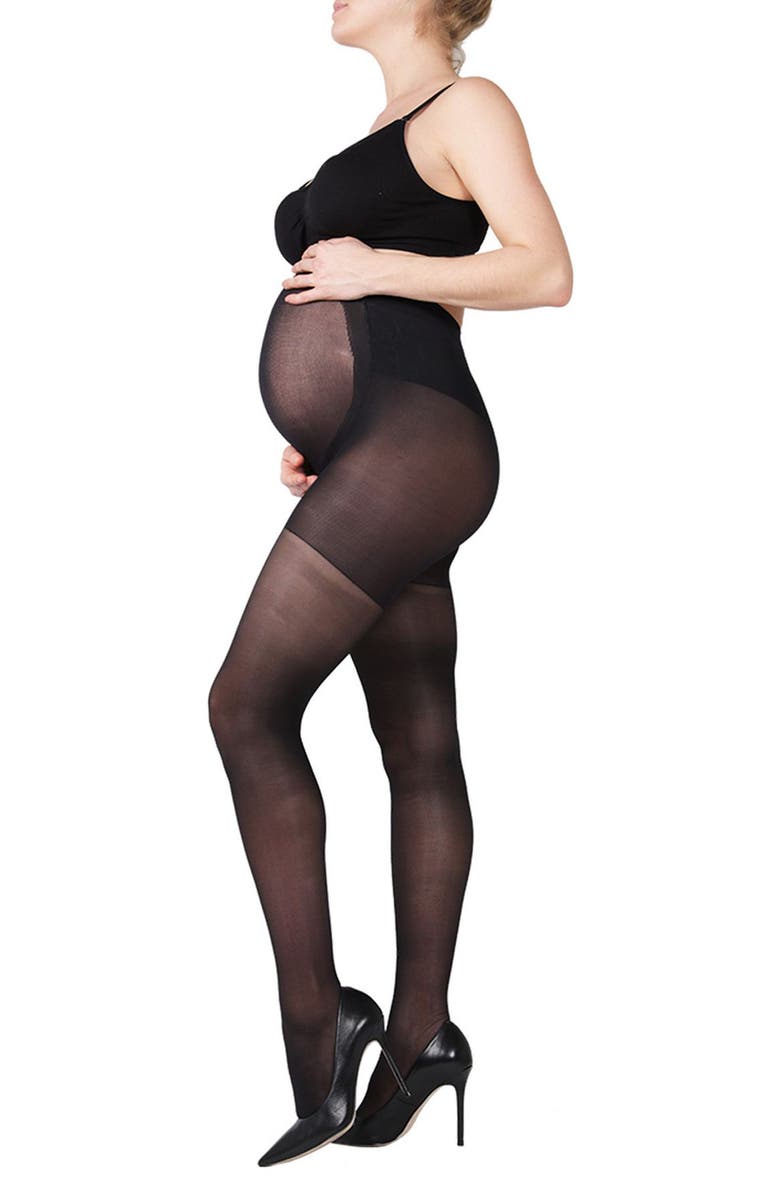 MeMoi Sheer Support Maternity Tights, Main, color, 