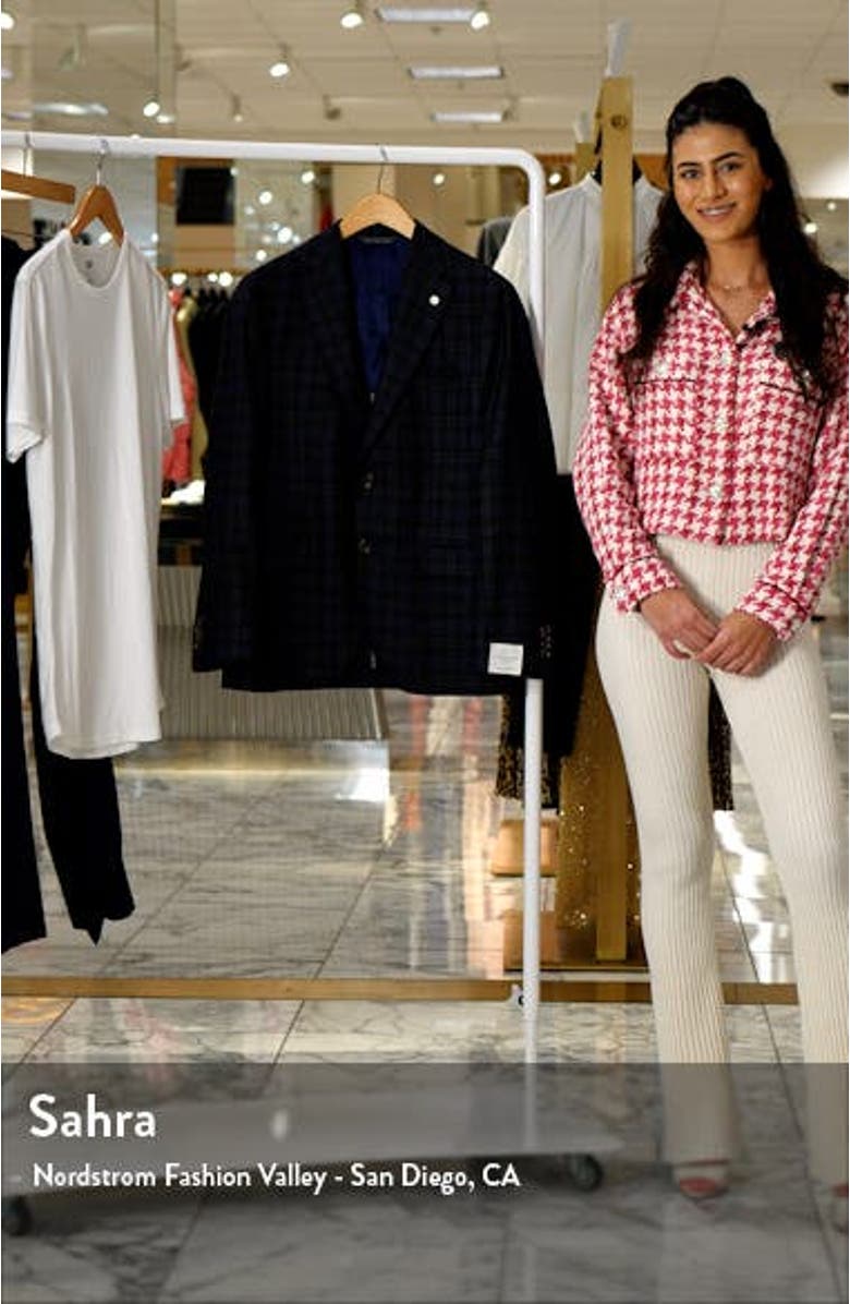 Midland Unconstructed Plaid Wool Sport Coat, sales video thumbnail