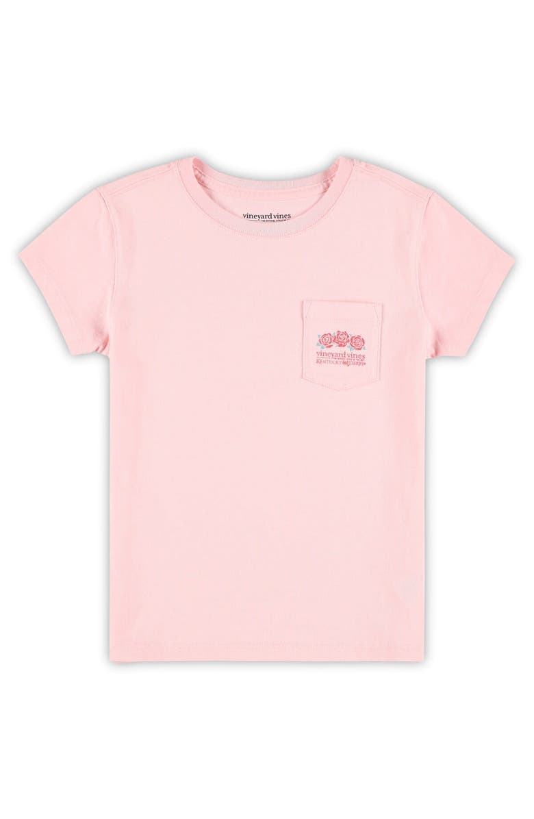 vineyard vines Girls Preschool Vineyard Vines  Pink Kentucky Derby Distressed Run for the Roses T-Shirt, Alternate, color, 