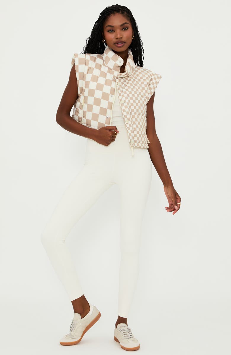 Beach Riot Canyon Water Resistant Crop Puffer Vest, Alternate, color, 