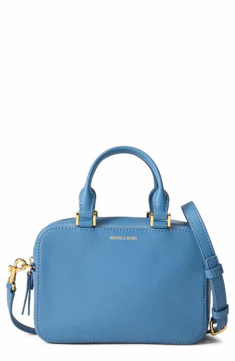 Veronica Beard Boxy Top Handle Leather Bag
