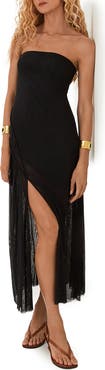 ViX Paula Hermanny Lavi Strapless Maxi Cover-Up Dress