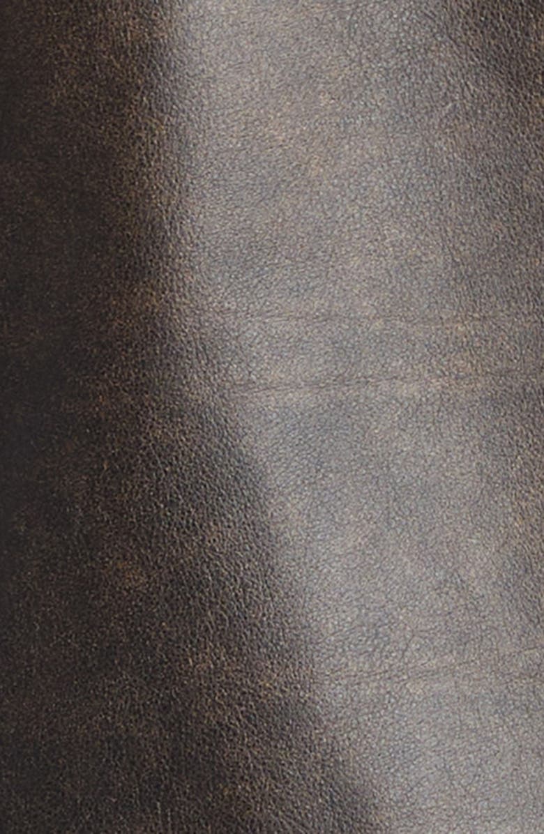 STOCKHOLM SURFBOARD CLUB Leather Work Jacket, Alternate, color, Brown