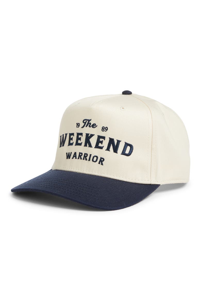Weekend Warrior Adjustable Snapback Hat, Main, color, NAVY