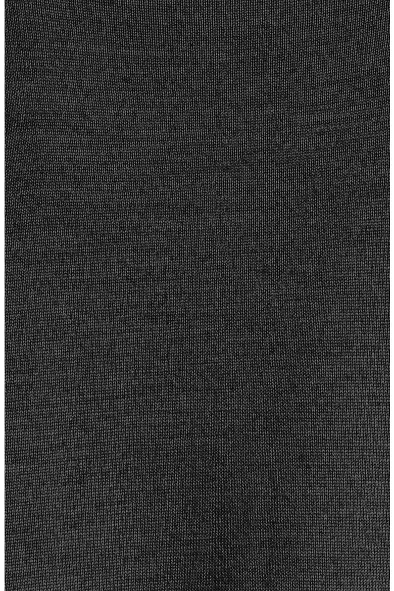 Poncho Style Merino Jersey Sweater, Alternate, color, BLACK