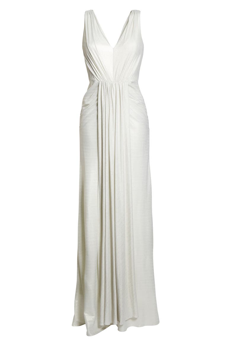 Ruched Gown, Alternate, color, IVORY