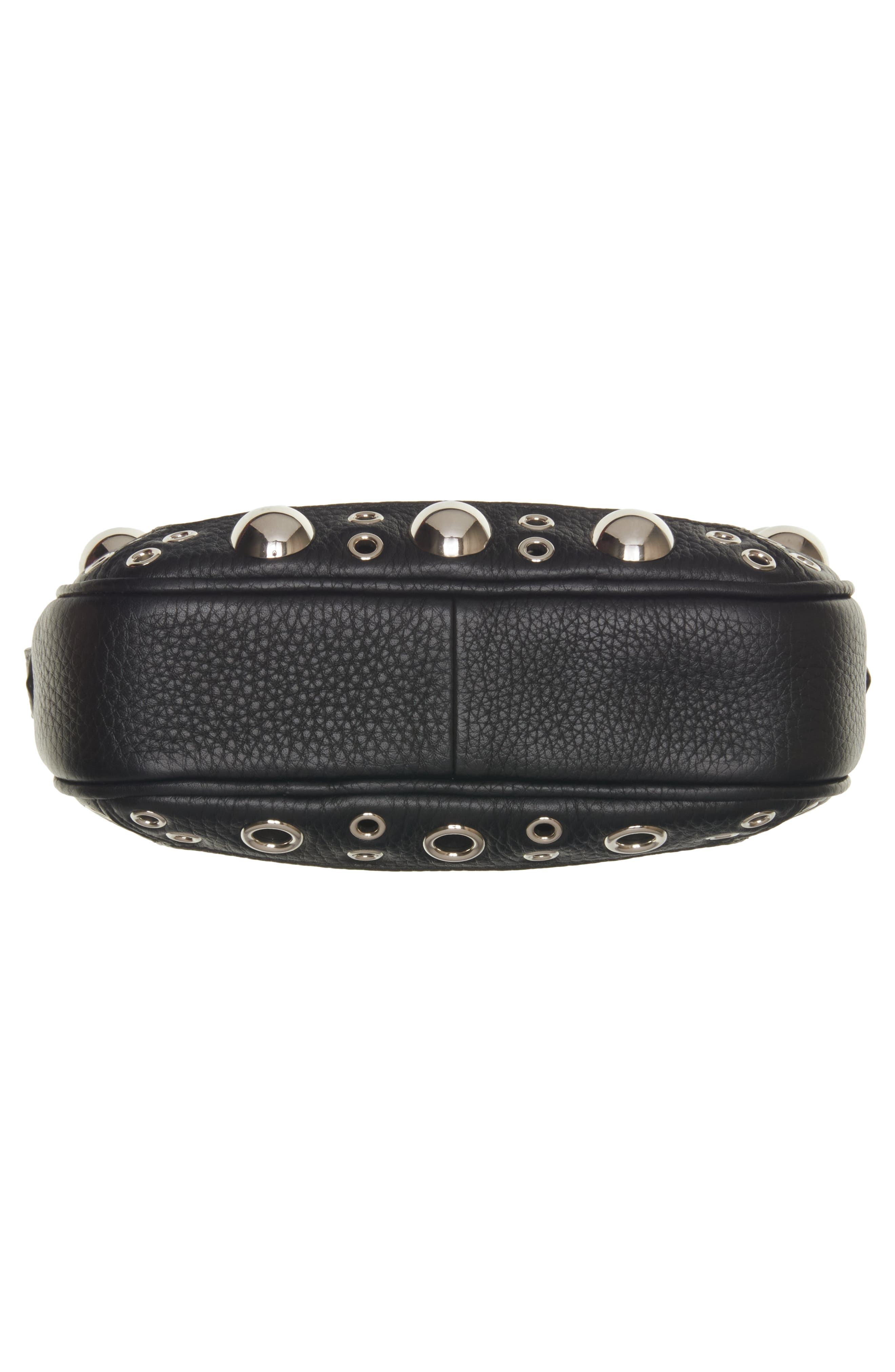 Valentino Garavani Nellcôte Studded Leather Crossbody Bag, Alternate, color, Nero