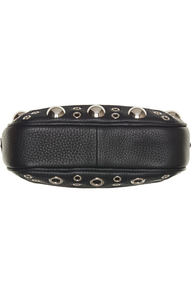 Valentino Garavani Nellcôte Studded Leather Crossbody Bag, Alternate, color, Nero