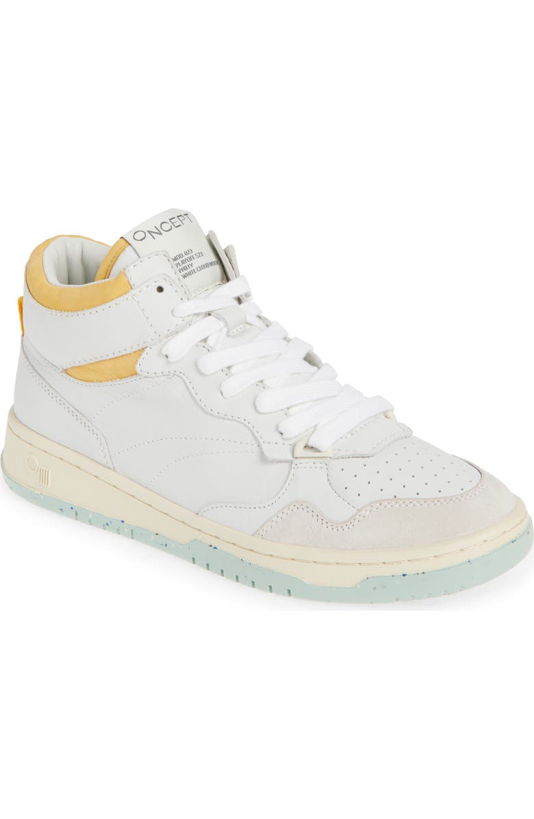 Oncept Philly High Top Sneaker, Main, color, White Cloud Multi