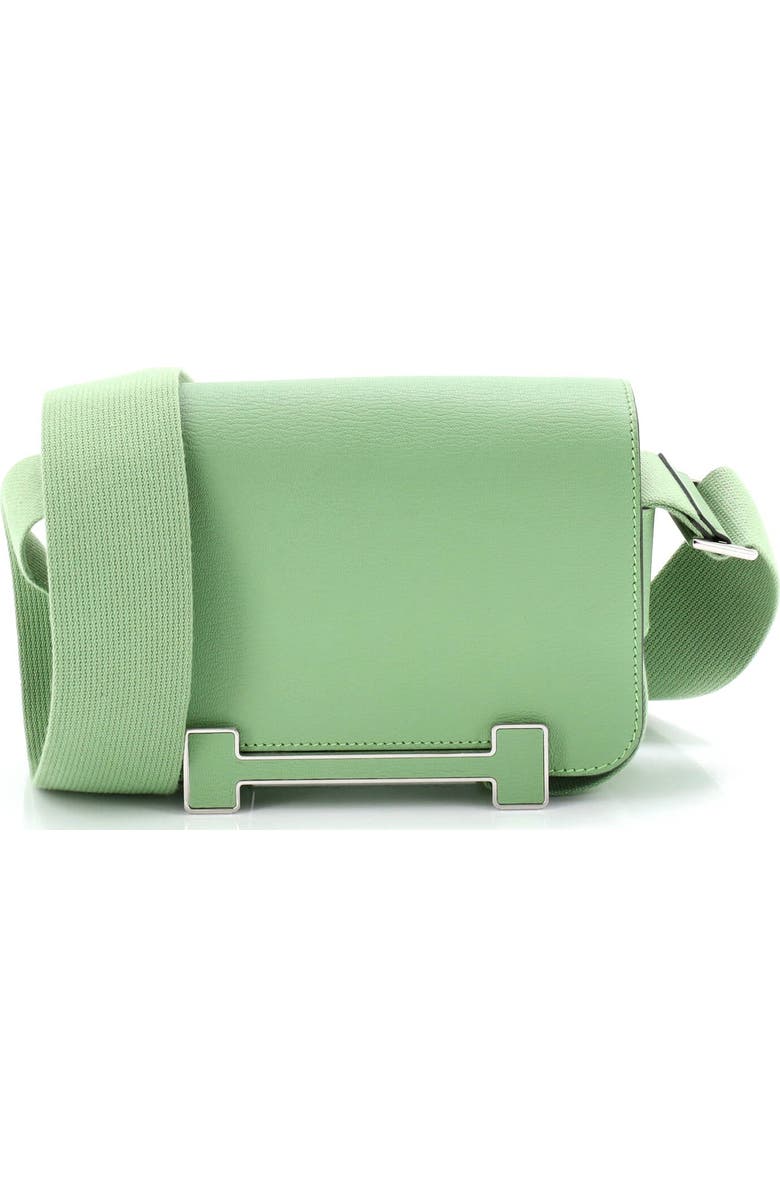 Pre-Owned Hermes Geta Bag Chevre Mysore, Main, color, Vert Criquet