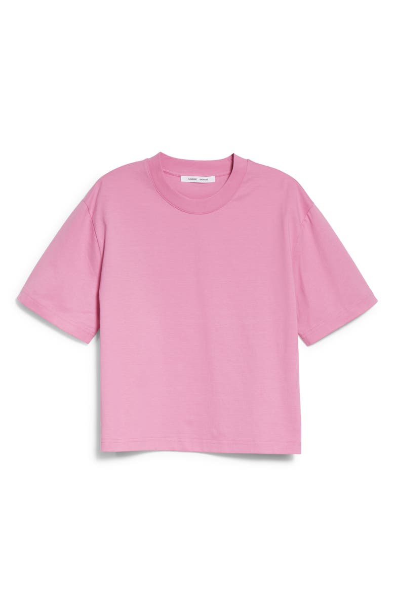 Samsøe Samsøe Chrome Boxy Organic Cotton T-Shirt, Alternate, color, 