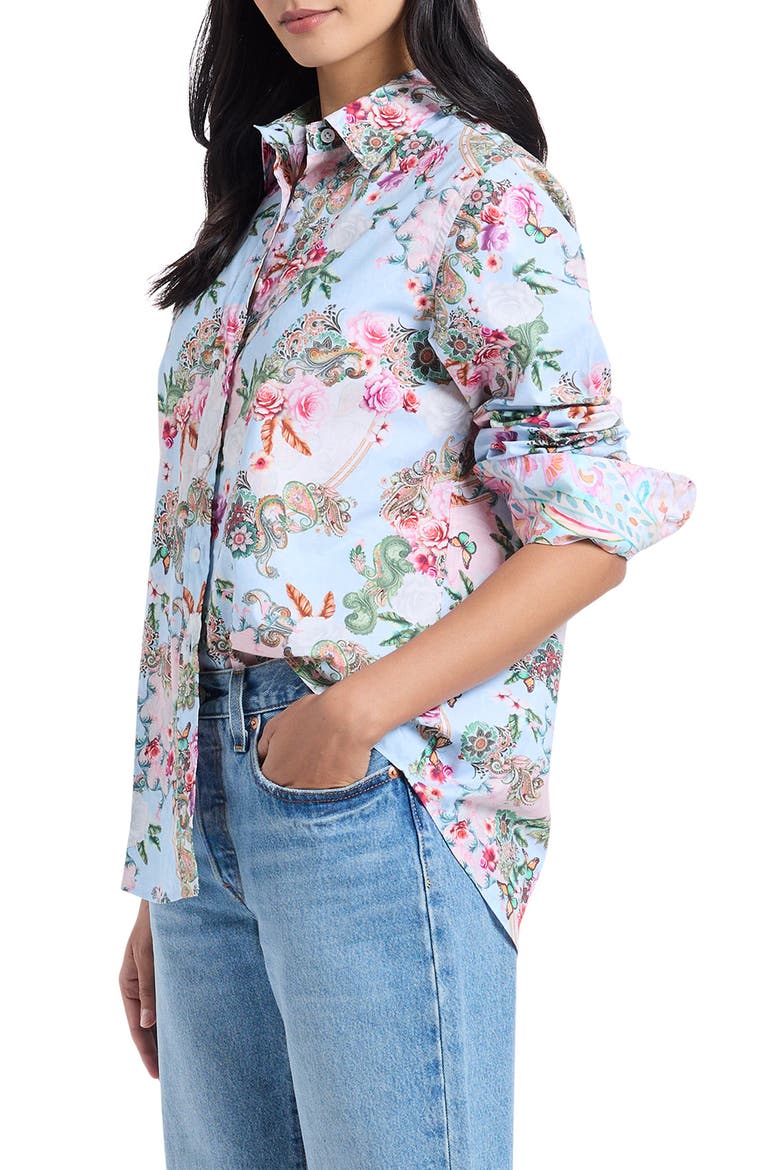 Carrie Long Sleeve Woven Shirt, Alternate, color, MULTI