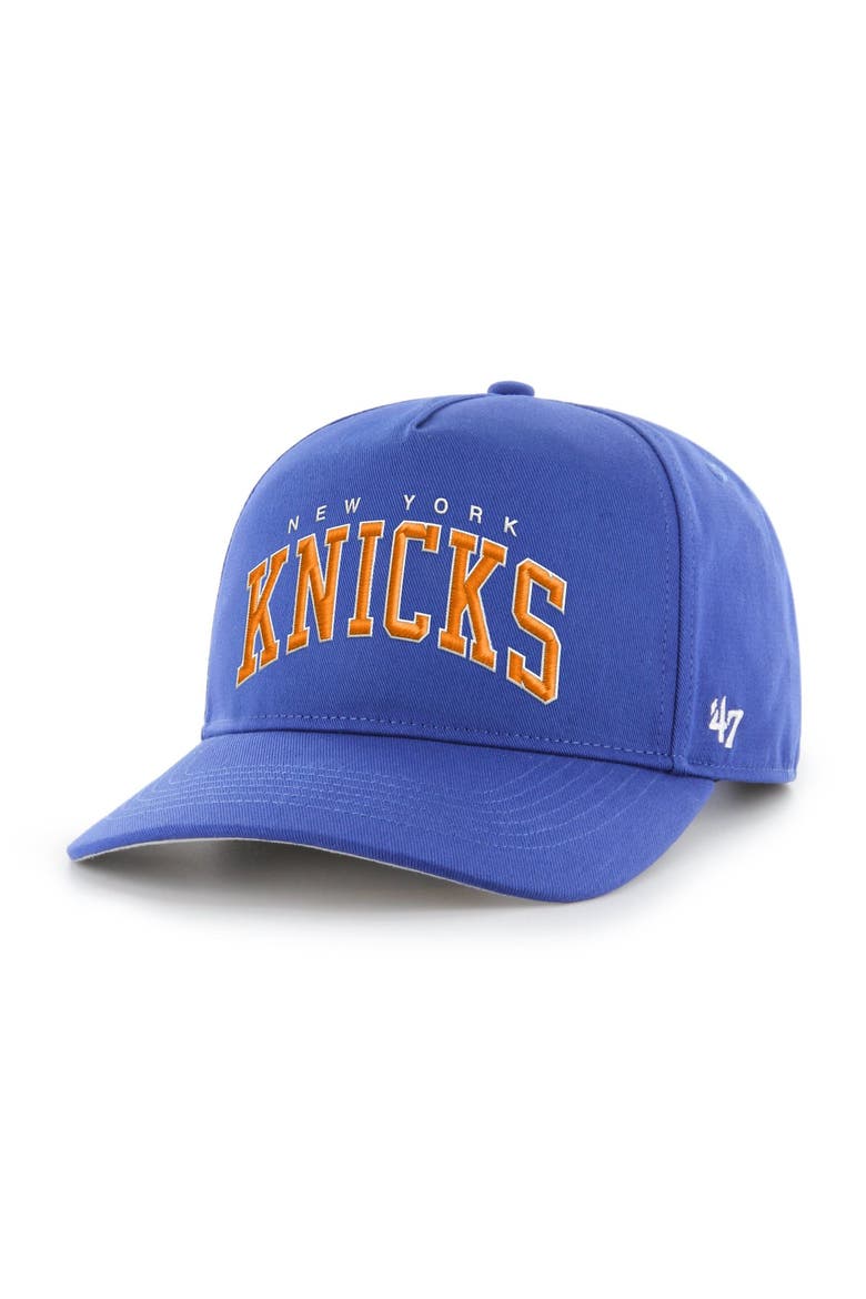 Men's '47  Blue New York Knicks Block Arch Hitch Adjustable Hat, Alternate, color, Blue