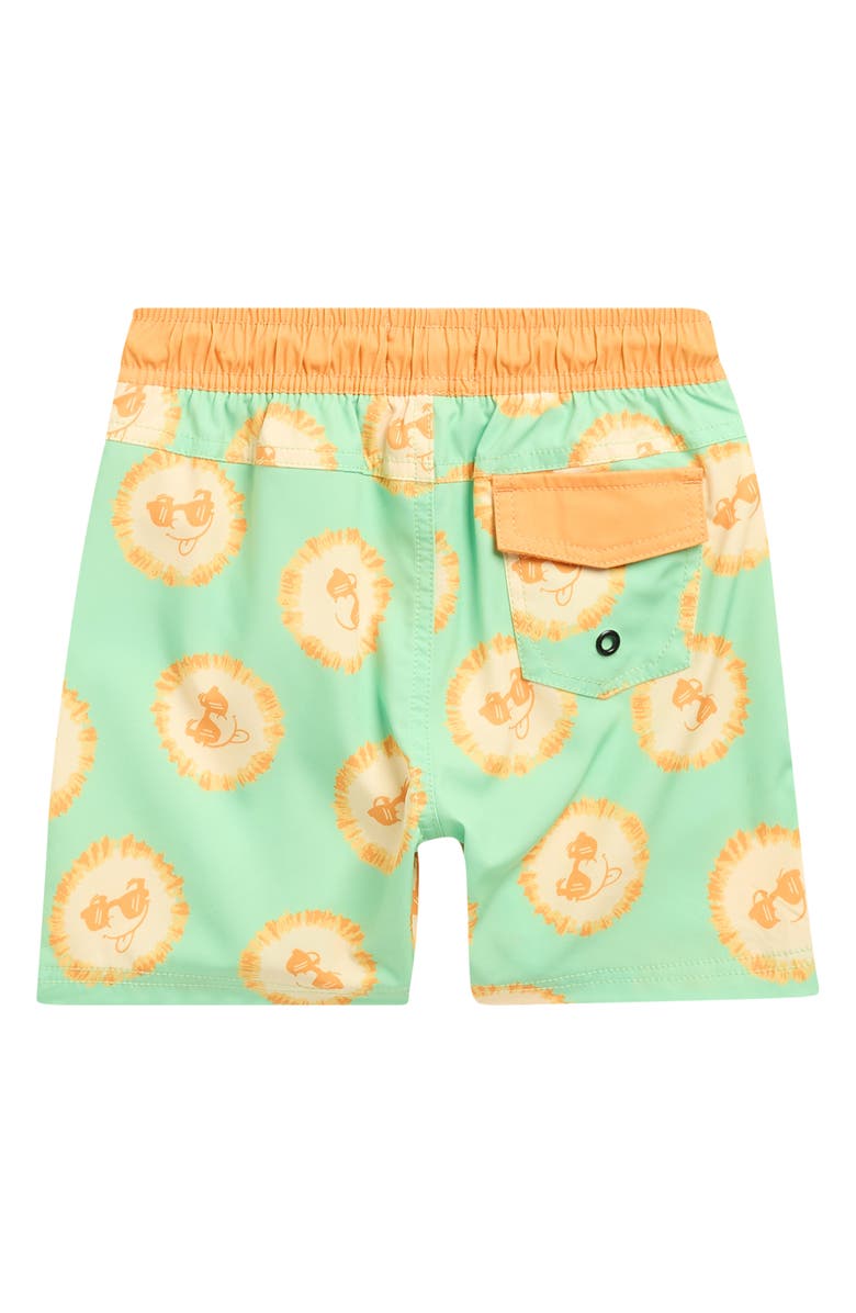 Sovereign Code Kids' Bali Swim Trunks, Alternate, color, Summer Green / Sunny Spirit